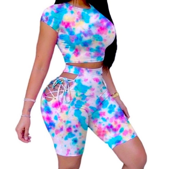 Two Piece Multicolored Set - Picture 2 of 2